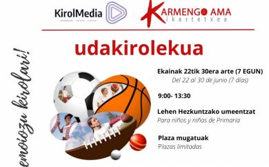 Udalekuak Karmengo Ama Ikastetxean ekainaren 22tik aurrera