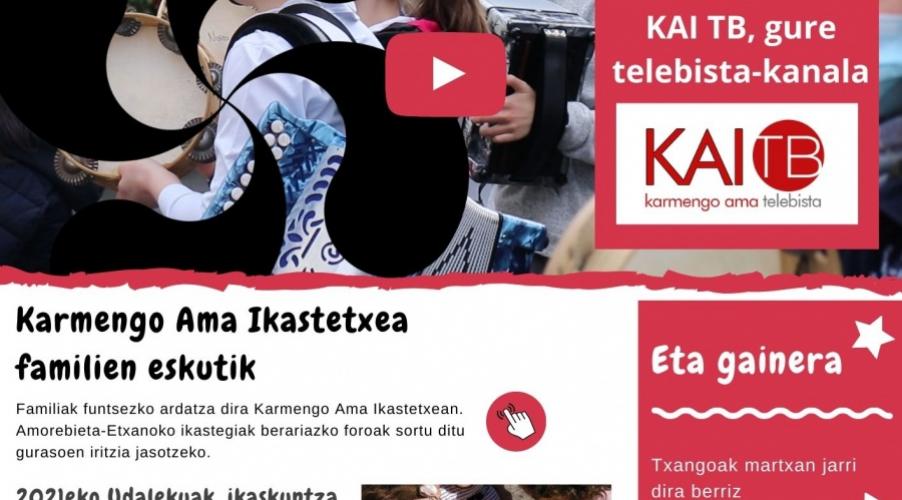 Karmengo Ama Ikastetxeak KAI Egunean buletina estreinatu du ikastetxearen jarduera ikusarazteko