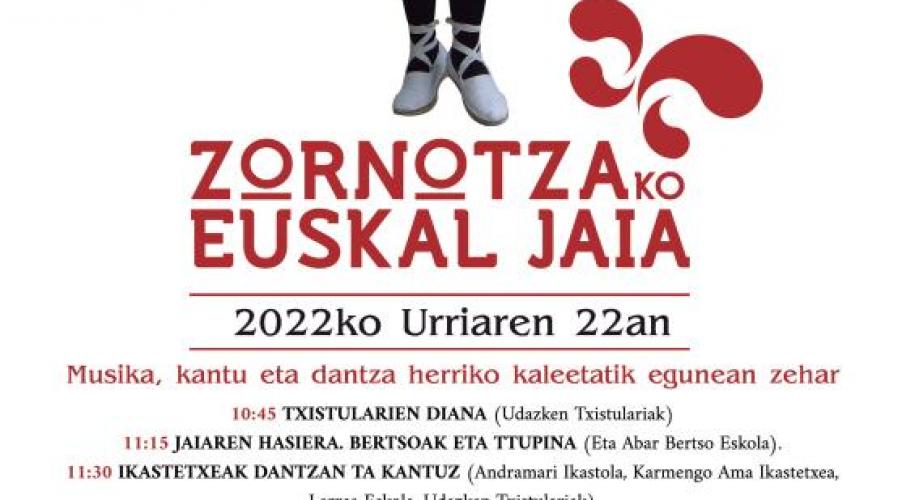 Karmengo Ama Ikastetxeak Zornotzako Euskal Jaian parte hartuko du urriaren 22an